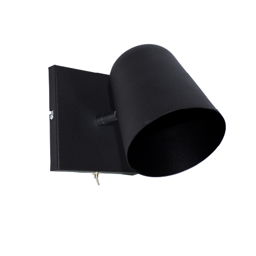 Aplique 1 luz E27 Baby con interruptor negro