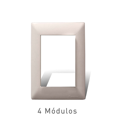 Tapa 4 módulos 5x10 blanca