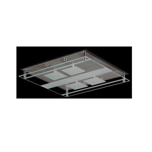 PLAFON 4X60W G9 GRIS/CROMO CUBO 3230-GC