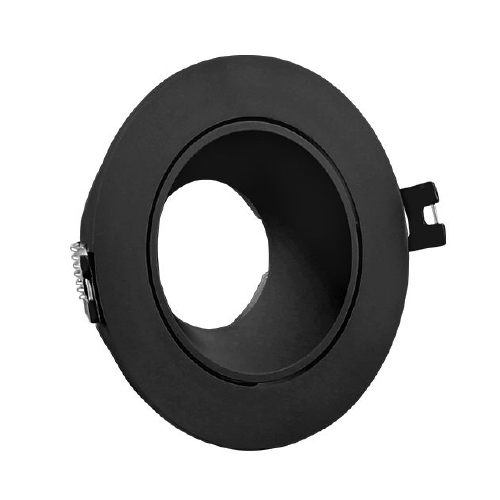 Spot de embutir Ioju GU10 redondo plástico 3,4cm diámetro 11,3 cm negro