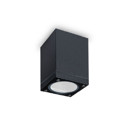 Plafón de techo p/GU10 dicro negro