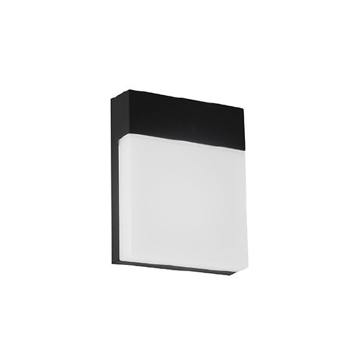 APLIQUE TOICHO EXT ALUMINIO VIDRIO IP55 LED 12W NEGRO