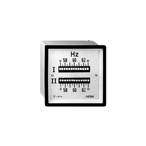 FRECUENCIMETRO DOBLE A LENGUETAS 47-53HZ 96X96