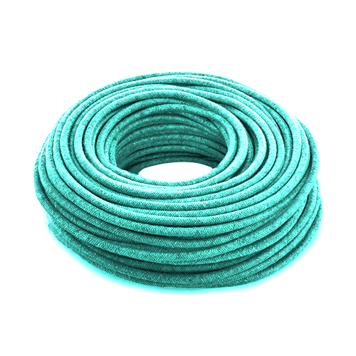CABLE TEXTIL 2x0.75 TURQUESA xmt.