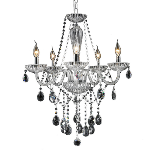 Araña cristal 5 luces E14 sin pantalla