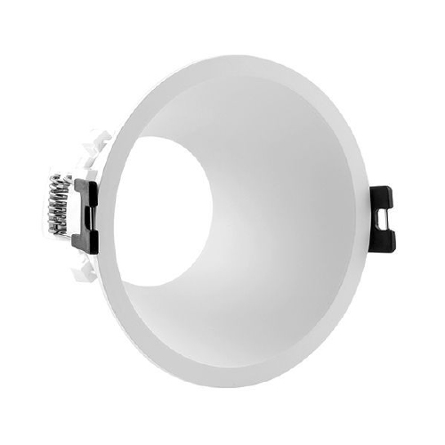Spot seb1 embutir p/ GU10 dicro redondo plástico alto 5,3cm diám 9,3cm blanco