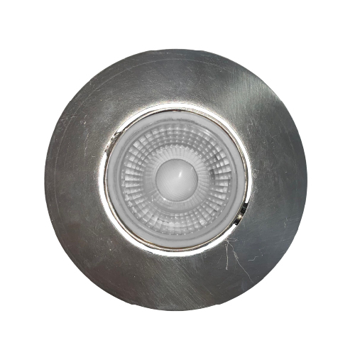 Spot embutir aluminio para dicroica movil redondo platil