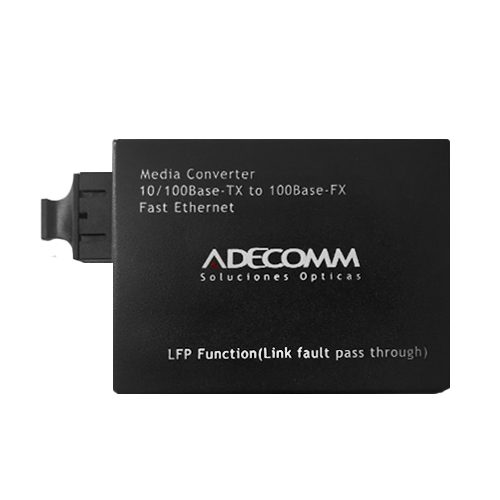 Media converter 10/100 multimodo 2KM