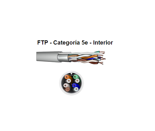 CABLE FTP CAT 5E. EXT.S/TENSOR x mt. 2206