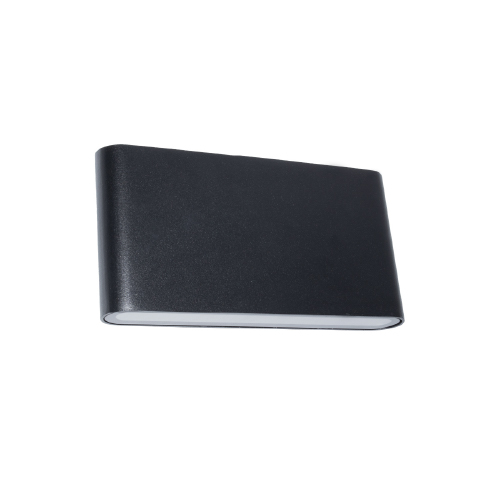 Luminaria bidireccional plana 12W 3000K ip54 negra