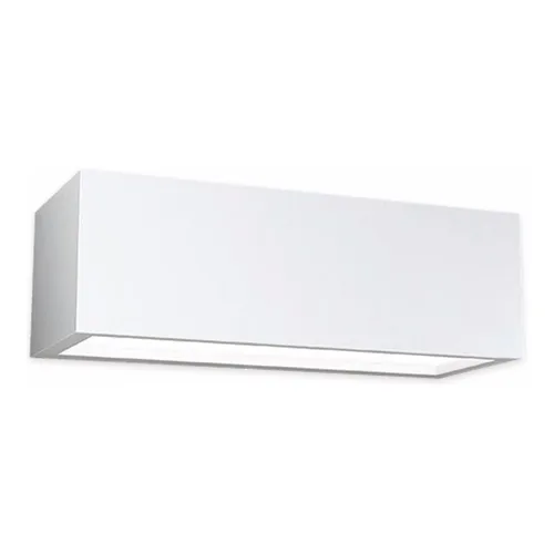 APLIQUE EXTERIOR ALUMINIO 1 X E27 BIDIRECCIONAL BLOCK3127 BCO