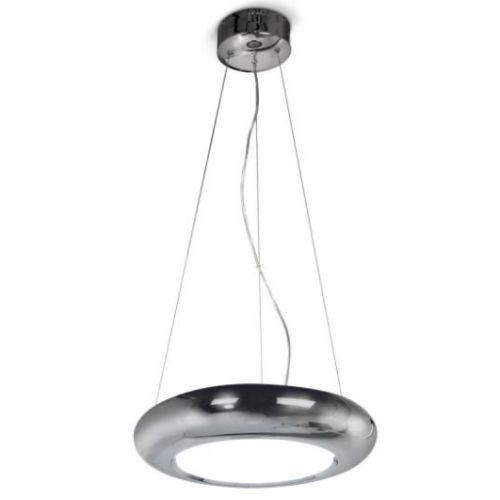 COLGANTE 1LUZ PARA LED 28W 45CM CROMO  SIENA-1