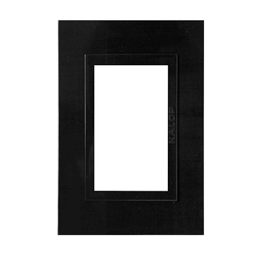 Tapa 3 módulos Zen Basic negro