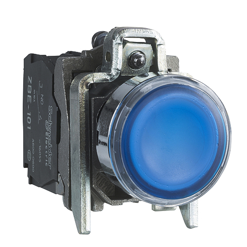 PUL. LUM. LED AZUL 24VCA/CC NA+NC XB4BW36B5