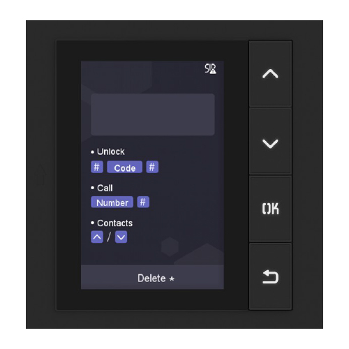 MODULO DE DISPLAY PARA VIDEO PORTERO IP MODULAR