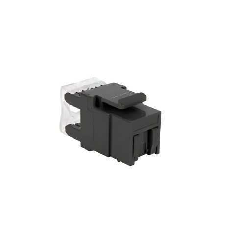 JACK RJ45 CAT5E, NEGRO (FLAT) (NO REQUIERE IMPACTADORA)