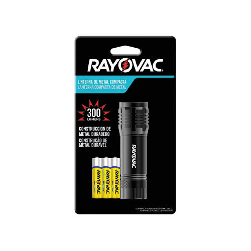 Linterna metálica 3AAA incluidas 300lm