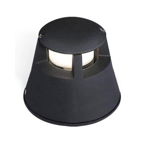 Farito aluminio E27 negro altura 15cm