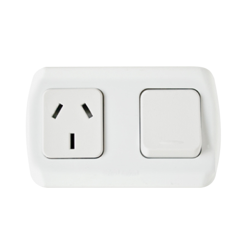 Llave 1 punto y toma exterior tekna