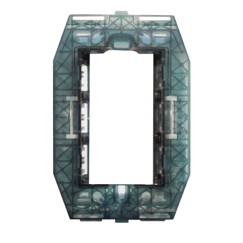 Bastidor 3 módulos grafito civil