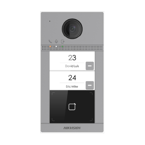 FRENTE VIDEO PORTERO IP 2 PULSADORES, CON LECTOR DE TARJETA