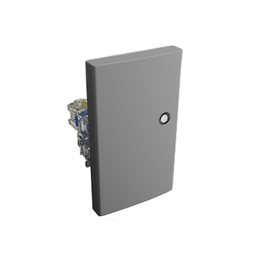 PULSADOR LUMIN.10AX-250V.GRANDE Gris  55453