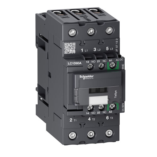 CONTACTOR TRIP.  80A 24-60 VCC/VCA    LC1D80ABNE