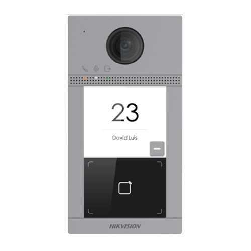 FRENTE VIDEO PORTERO IP 1 PULSADOR, CON LECTOR DE TARJETA