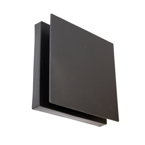 Aplique Tokio de policarbonato de 12W 4000k IP54 negro