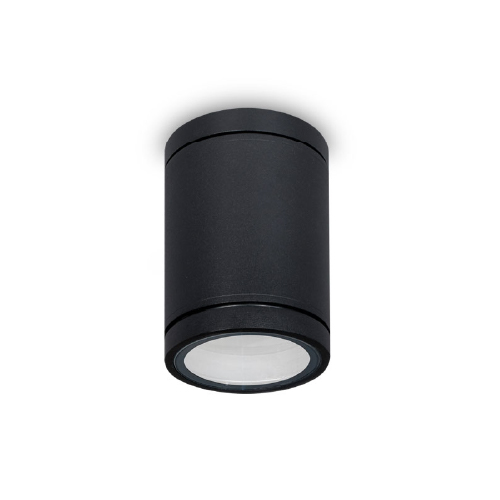 Plafón 1x50W AR111 aluminio negro