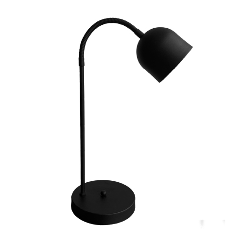 VELADOR MESA FLEXIBLE GU10 NEGRO