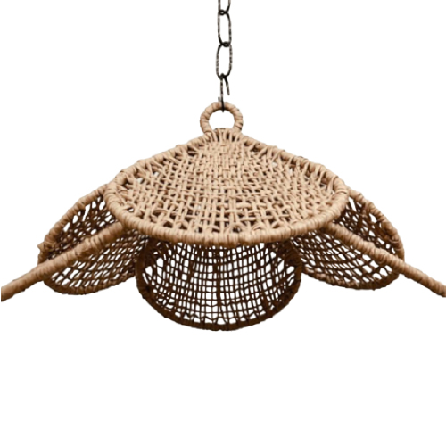 COLGANTE 1 LUZ E27 50x25CM KRAFT TOSTADO