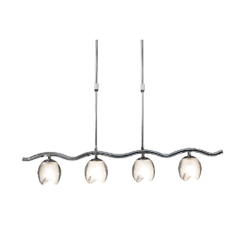 COLG.CROMO 4LUC.G9 C/BARRAL KNIK 4 LINEA