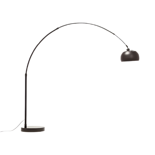 Lampara de pie 2 luces gu10 led negro venus pie