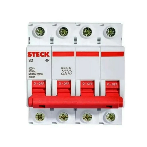 Interruptor termomagnético 4x50A 6KA