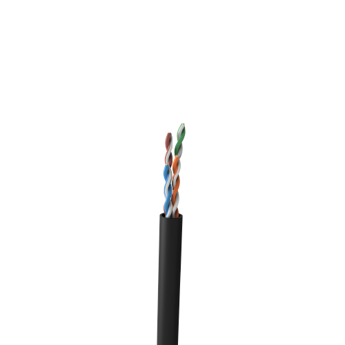 CABLE UTP CAT5E EXTERIOR X 305MTS, NEGRO, COBRE
