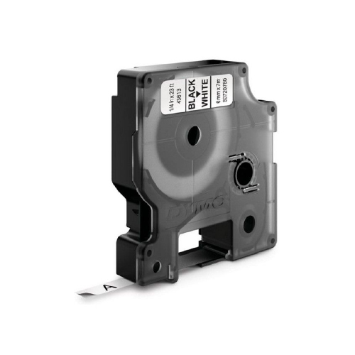 CINTA P/ ROTULADORA DYMO NEGRO S/ BL. 6 MM