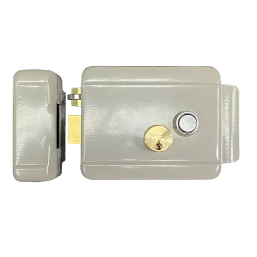 Cerradura electrica de cilindro 12V pintada, con tres llaves