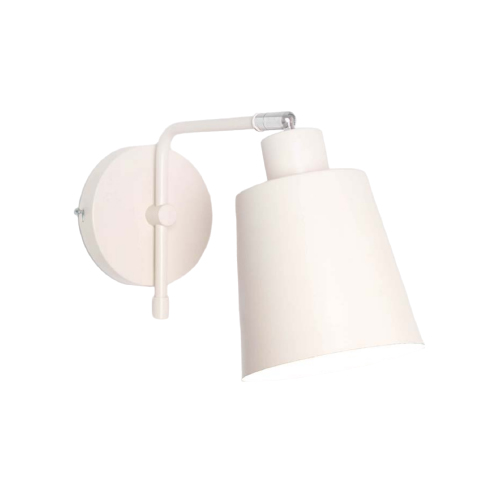 Aplique de hierro con pantalla movible blanco tiza