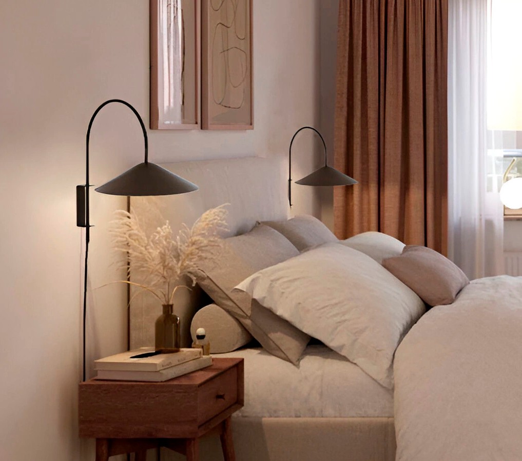 APLIQUE KYO NEGRO MATE 1 LUZ E27 35x50CM