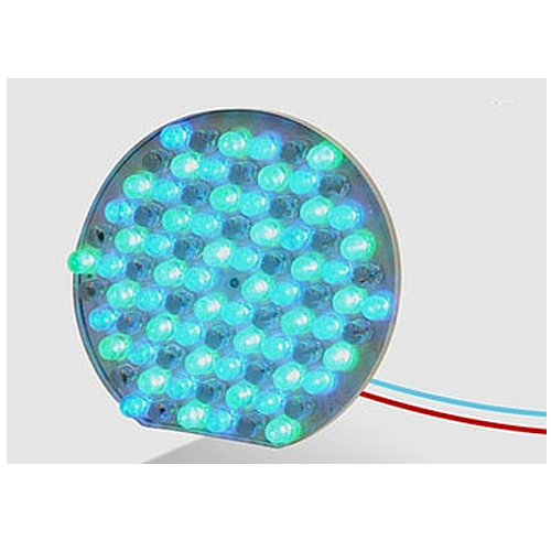 Plaqueta led monocolor 11 cm blanco frío