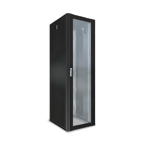 RACK CERRADO DE 19" 45U 660MM DE PROF. PUERTA VIDRIO