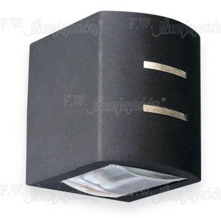 Aplique 1luz g9 niquel lente/vid