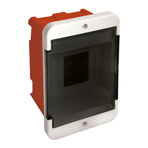 Caja din de embutir 2/4 bocas con puerta