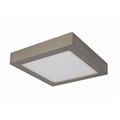 Plafón de LED 18w luz neutra cuadrado niquel 225x225mm