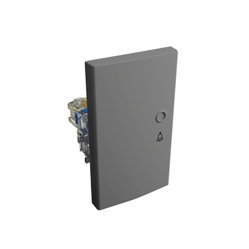 PULSADOR UNIP.GRANDE 10A.GRIS 55451