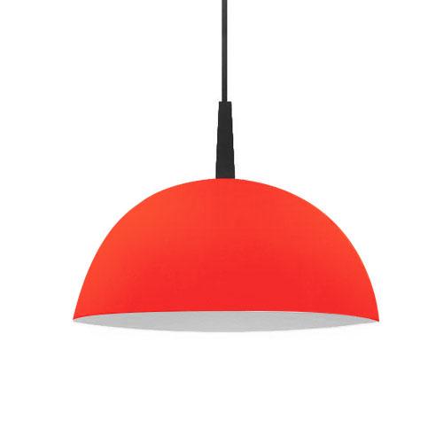CAMPANA 1/2 ESFERA ROJO EXT./BCO.INTERIOR 306/C