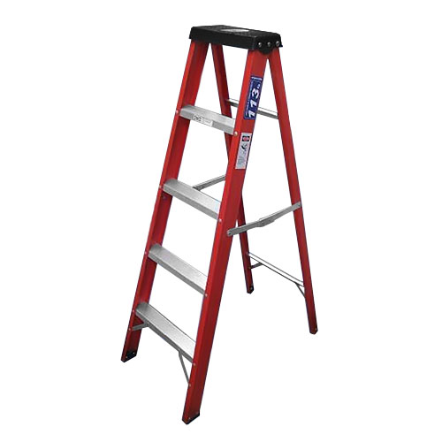 Escalera Dielec.Tijera Simple Acceso 5 escalones Plano 75