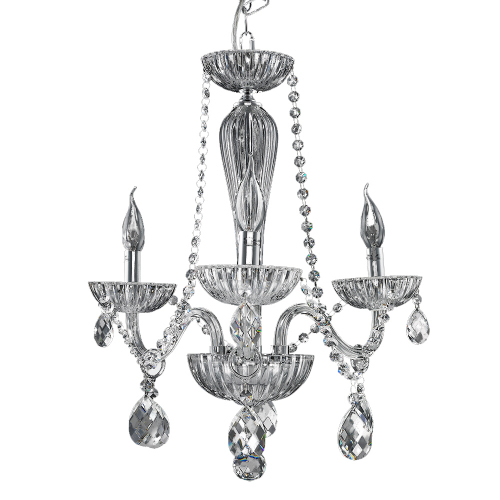 Araña ambar 3 luces E14 sin pantalla