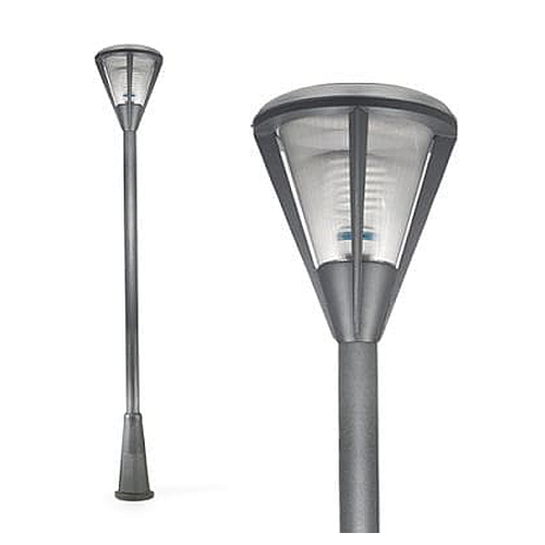 Cabezal aluminio polic. fascetado p/3" E27